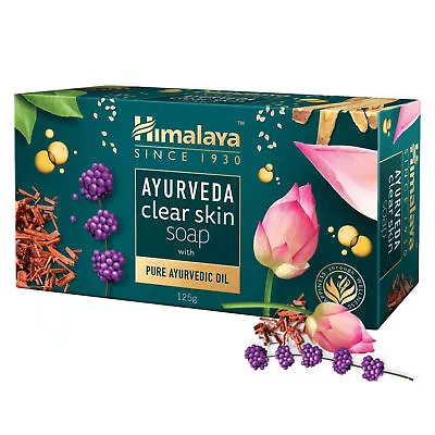 Himalaya Herbals AYURVEDA Clear Skin Soap 75gms FREE WITH Neem & Turmeric Soap • £10.51