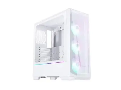 Phanteks Eclipse G360A Matte White Steel Gaming Computer Case Tempered Glass ATX • $74.99