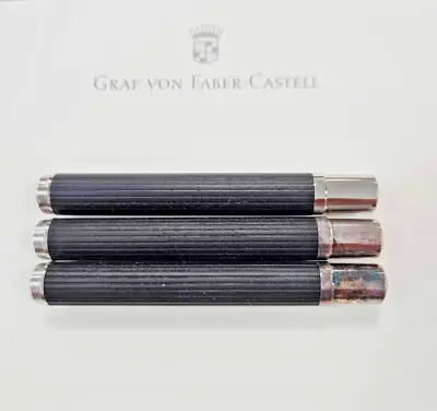 Vintage Graf Von Faber-Castell Classic Silver-Plated Ebony Fountain Pen Barrel • $75