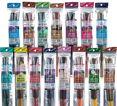 Aroma Fusion Hand Dipped 11  Incense Sticks 15 Stick Packs BUY 3 GET 6 FREE • $4.92