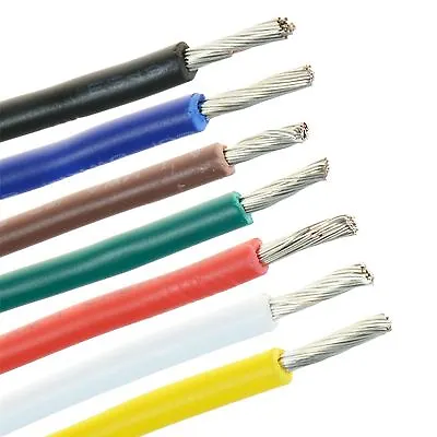 Stranded Automotive 1mm Equipment Wire 18AWG 34/0.178mm Hookup Cable • £4.59