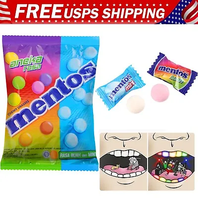 Mentos Candy Mint Chewy Assorted Fruit Variety Candy Individually Wrapped 14.3oz • $8.99