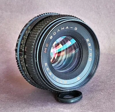 Camera Lens VOLNA 3 2.8/80 MC Medium Format Pentacon Six Mount Collectible Ussr. • $128.70