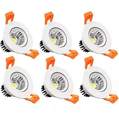 2 Inch Led Downlight 3w Recessed Lighting Cob Dimmable 5000k Daylight White Cri8 • $49.44