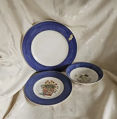 Wedgewood - Sarah's Garden - 3 Pc Place Setting - Lavender Blue - New • $102.46