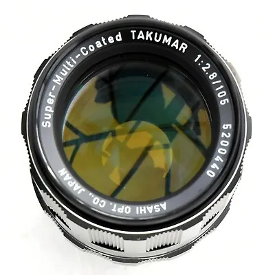 Asahi Pentax Super Multi Coated Takumar 105mm F2.8 Manual Focus Lens Mint • £140