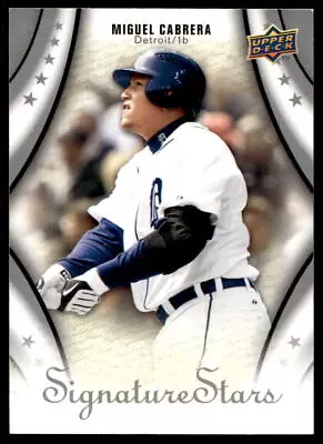 Miguel Cabrera 2009 Upper Deck Signature Stars 79 Tigers Baseball Card • $1.75