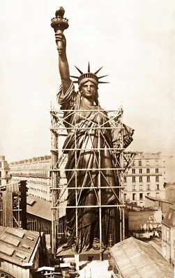 Statue Of Liberty Under Construction In Paris France Photo Photograph Art Print • $11.95