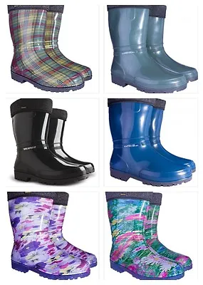 £21.49 • Buy Lining Wellington Boots Womens Ladies Wellies Waterproof Walking Gardening UK