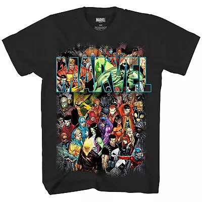 Marvel Team Up Group Shot Marvel Comics Adult T-Shirt • $19.95