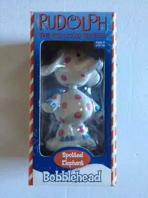 2002 Rudolph The Red Nosed Reindeer Misfit Toy Spotted Elephant Bobble Head RARE • $59.95