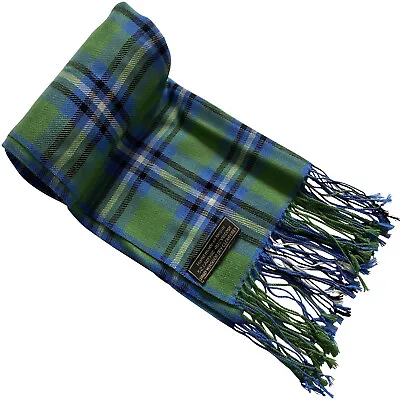 Green Men's Nepalese Tartan Design Fashion Scarf Seconds Neck Scarves Winter NEW • $17.99