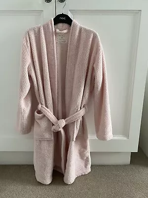 £2.99 • Buy Ladies M&S 3/4 Length Pale Pink Dressing Gown Size S