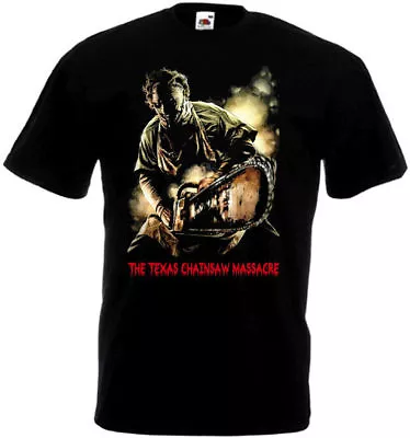 $19 • Buy The Texas Chain Saw Massacre V8 T Shirt Black Movie Poster All Sizes S-5XL