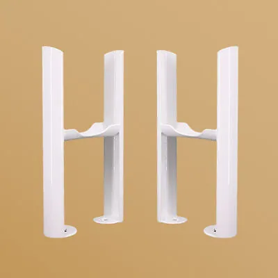 3 Column Radiator White Floor Mounting Kit Legs Support For Traditional Style • £17.95