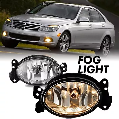 Pair For Mercedes Benz G63 AMG 2007-08 Clear Bumper Fog Lights Replacement Lamps • $37.99