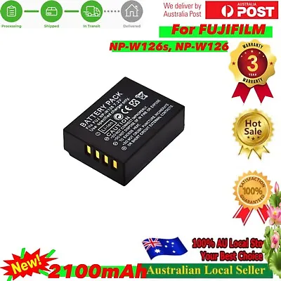 NP-W126 W126S Battery For FUJI Fujifilm X-T1 X-T2 X-T10 X-T20 X100V Camera • $15.90