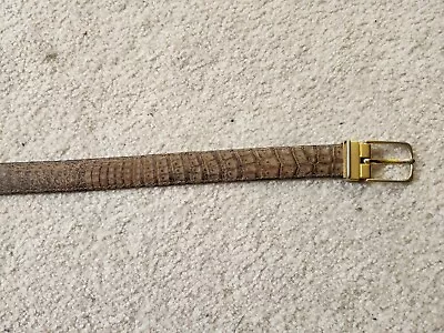 Mens Vintage Crocodile Belt 39  X 1  • $31.95