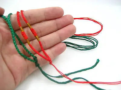 Red Green Necklace Cords Jade Necklace Cords Finished Adjustable Necklace String • £1.99