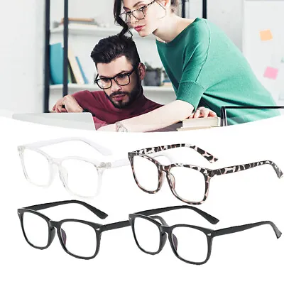 Retro Women Men Magnifying Reading Glasses Anti Blue Light UV +1.0 - +4.0 Square • $13.99