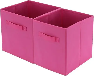 2/4pcs Foldable Storage Collapsible Box Home Clothes Organizer Fabric Cube UK • £7.99