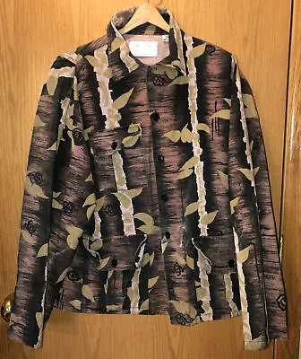 Charles H Denault Game Tracker Tree Cover Camo Hunting Jacket Shirt Size XL Vtg • $43.99