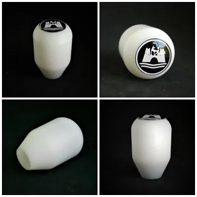 VW Shift Knob Wolfsburg White Delrin Teflon M12x1.5 • $75