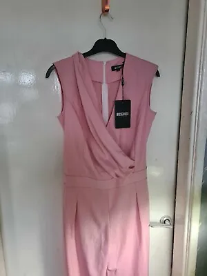 Missguided Pink Sleeveless Jumpsuit UK 10 • £12.99