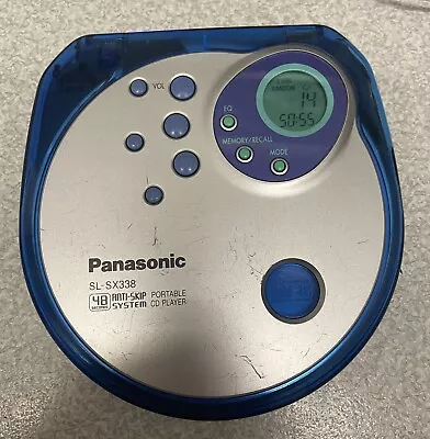 Panasonic SL-SX338 Portable CD Player - 48 Second Anti Skip   *Tested/Working* • £15.99