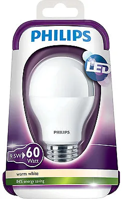 Philips LED 9W Bulb E27 Warm White (60W) 8718291193029 • $17.08