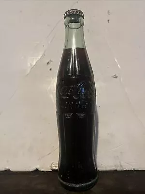 Full 10 Oz. Early Embossed Coca Cola Soda Bottle Newton MISS. • $12.99