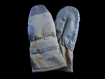 German Military Lined Mittens Army Cold Weather Leather Palms Surplus • $17.95