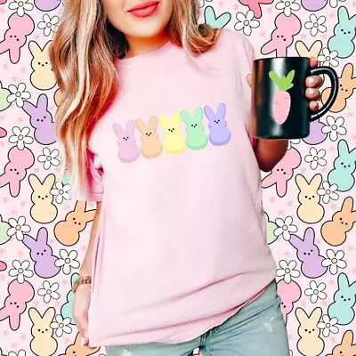 Peep My T-Shirt Candy Peeps Tee Egg Hunt Spring Room Mom Eggs And Bunnies • $22.17