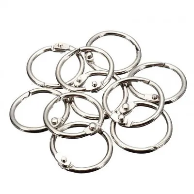 Book Binding Rings 25 Mm (1 Inch) Folder Rings Bind Rings Pack Of 12 Book Rings • £4.19