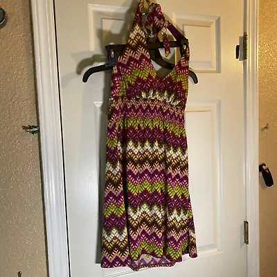B. Smart Women (Unknown Size) Sun Dress Summer Abstract Geometric Colorful Fancy • $6.23