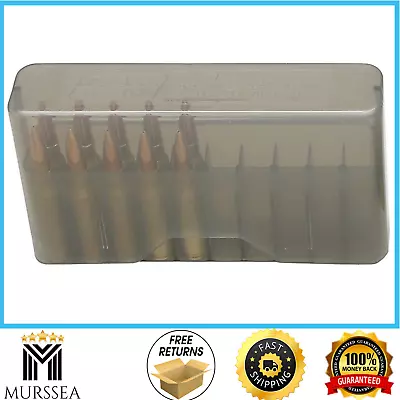 MTM MLD 20 Round Slip-Top Rifle Ammo Box For 270 7.62x54r  Clear Smoke • $4.92