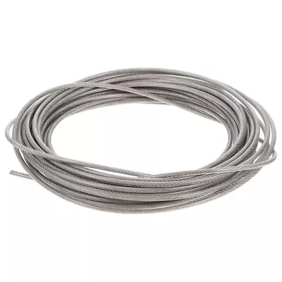  304 Stainless Steel Rubber Coated Wire Rope Safety For Light • £11.55