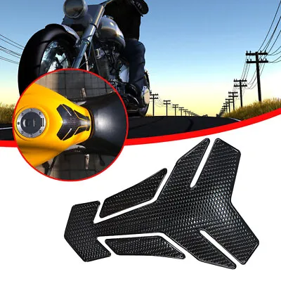$11.26 • Buy Motorcycle Tank Pad Protector Case 3D Sticker Gas Oil Fuel Decals Accessories