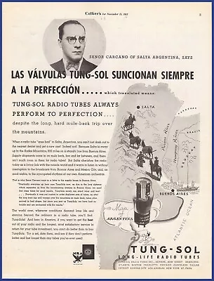 $14.95 • Buy Vintage 1933 TUNG-SOL Long Life Radio Tubes Vacuum 1930's Print Ad