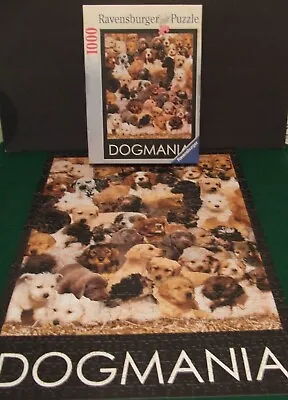 Ravensburger 1000 Piece Jigsaw Puzzle Dogmania Lab Pug Beagle Dalmatian COMPLETE • $6.99