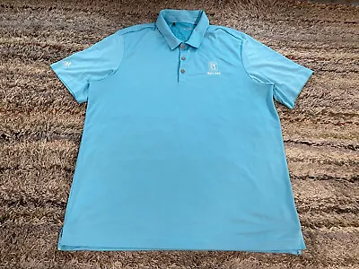 TPC Myrtle Beach NC Adidas Golf Polo Shirt Climachill Men XL Blue Short Sleeve • $16.99