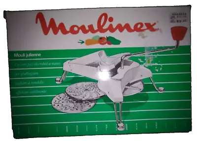 Vintage NOS White Moulinex 445 Mouli-Julienne Disc Slicer Shredder W/Box France • $29.42