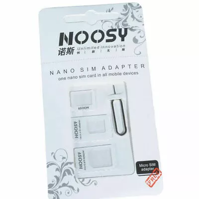 1 PCS Noosy SIM Card Adapter Nano Micro Standard Converter Kit SIM Tray Mot-2614 • $0.01