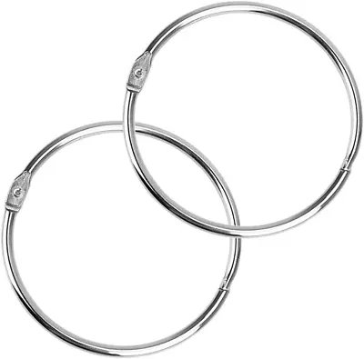 8 Pack 3 Inch Loose Leaf Binder Rings Large Metal Book Rings For Home Office • $6.97