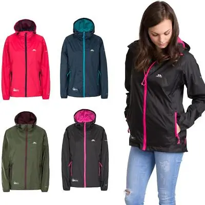 Trespass Qikpac Ladies Packaway Waterproof Jacket Raincoat With Female Fit Cut • £24.95