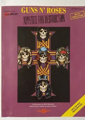 Guns N' Roses Appetite For Destruction - Guitar (tab+chords) Vocal - Clmc - Gc • £9.50