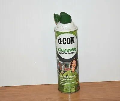 D-Con DCon Vintage Stay Away Outdoor Fogger  Metal Tin Spray Can Empty • $15.45