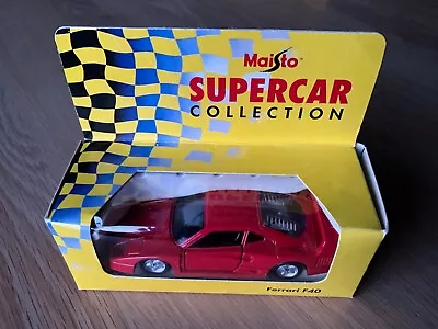 Maisto Supercar Collection Ferrari F40 1/40 Scale Die Cast Model Sealed • £1.95