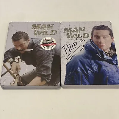 Man Vs Wild Season 2 & 3 Discovery Channel  Steelbook With Bear Grylls Hard Case • $19.54