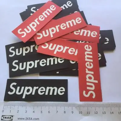 10/20/50/100pcs Supreme Red Black Colour Stickers Vinyl Decal Waterproof Laptop • $9